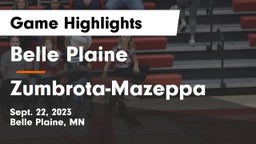 Belle Plaine  vs Zumbrota-Mazeppa  Game Highlights - Sept. 22, 2023