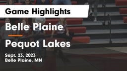 Belle Plaine  vs Pequot Lakes  Game Highlights - Sept. 23, 2023