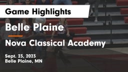 Belle Plaine  vs Nova Classical Academy Game Highlights - Sept. 23, 2023