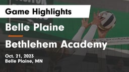 Belle Plaine  vs Bethlehem Academy  Game Highlights - Oct. 21, 2023