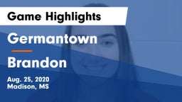 Germantown  vs Brandon  Game Highlights - Aug. 25, 2020