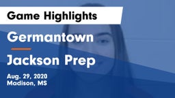 Germantown  vs Jackson Prep Game Highlights - Aug. 29, 2020