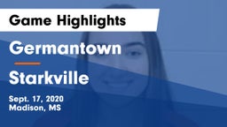 Germantown  vs Starkville  Game Highlights - Sept. 17, 2020