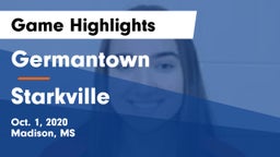 Germantown  vs Starkville  Game Highlights - Oct. 1, 2020