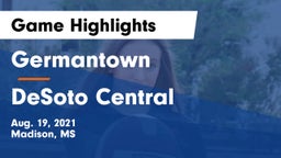 Germantown  vs DeSoto Central  Game Highlights - Aug. 19, 2021