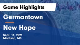 Germantown  vs New Hope  Game Highlights - Sept. 11, 2021