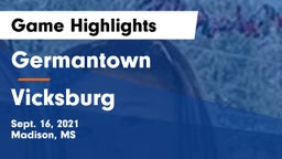 Germantown  vs Vicksburg  Game Highlights - Sept. 16, 2021