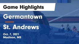 Germantown  vs St. Andrews Game Highlights - Oct. 7, 2021