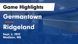 Germantown  vs Ridgeland  Game Highlights - Sept. 6, 2022
