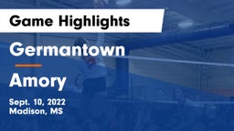 Germantown  vs Amory  Game Highlights - Sept. 10, 2022