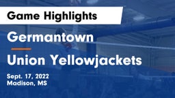 Germantown  vs Union Yellowjackets Game Highlights - Sept. 17, 2022