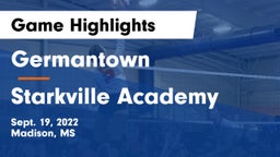 Germantown  vs Starkville Academy  Game Highlights - Sept. 19, 2022