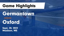 Germantown  vs Oxford  Game Highlights - Sept. 20, 2022