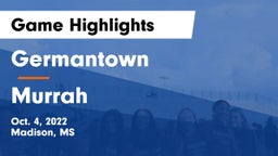 Germantown  vs Murrah Game Highlights - Oct. 4, 2022