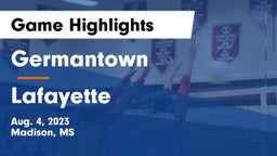 Germantown  vs Lafayette  Game Highlights - Aug. 4, 2023