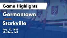 Germantown  vs Starkville  Game Highlights - Aug. 22, 2023