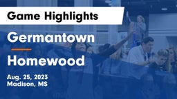 Germantown  vs Homewood  Game Highlights - Aug. 25, 2023