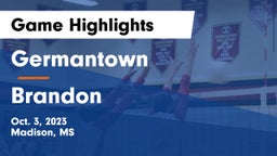Germantown  vs Brandon  Game Highlights - Oct. 3, 2023