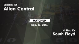 Matchup: Allen Central vs. South Floyd  2016