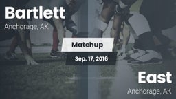 Matchup: Bartlett vs. East  2016