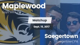 Matchup: Maplewood High Schoo vs. Saegertown  2017