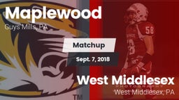Matchup: Maplewood High Schoo vs. West Middlesex   2018