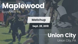 Matchup: Maplewood High Schoo vs. Union City  2018