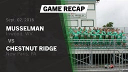 Recap: Musselman  vs. Chestnut Ridge  2016