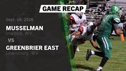 Recap: Musselman  vs. Greenbrier East  2016