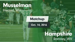 Matchup: Musselman vs. Hampshire  2016