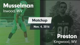 Matchup: Musselman vs. Preston  2016