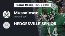 Recap: Musselman  vs. HEDGESVILLE SENIOR  2018