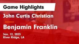 John Curtis Christian  vs Benjamin Franklin  Game Highlights - Jan. 12, 2023