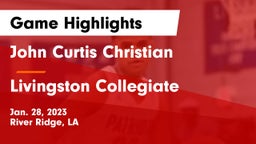 John Curtis Christian  vs Livingston Collegiate Game Highlights - Jan. 28, 2023