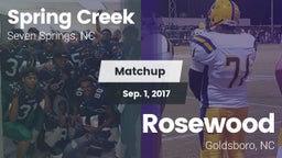 Matchup: Spring Creek vs. Rosewood  2017