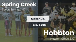 Matchup: Spring Creek vs. Hobbton  2017