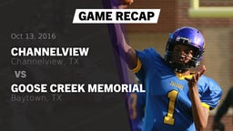 Recap: Channelview  vs. Goose Creek Memorial  2016