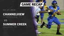 Recap: Channelview  vs. Summer Creek  2016