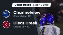 Recap: Channelview  vs. Clear Creek  2018
