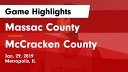 Massac County  vs McCracken County Game Highlights - Jan. 29, 2019