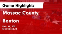 Massac County  vs Benton  Game Highlights - Feb. 19, 2021