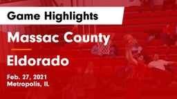 Massac County  vs Eldorado  Game Highlights - Feb. 27, 2021