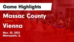 Massac County  vs Vienna Game Highlights - Nov. 25, 2023