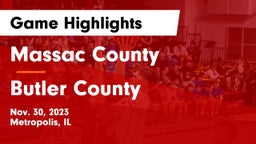 Massac County  vs Butler County  Game Highlights - Nov. 30, 2023