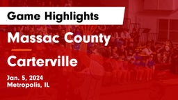 Massac County  vs Carterville  Game Highlights - Jan. 5, 2024