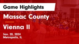 Massac County  vs Vienna Il Game Highlights - Jan. 20, 2024