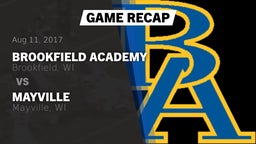 Recap: Brookfield Academy  vs. Mayville  2017