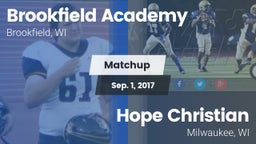 Matchup: Brookfield Academy  vs. Hope Christian  2017