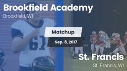Matchup: Brookfield Academy  vs. St. Francis  2017