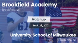 Matchup: Brookfield Academy  vs. University School of Milwaukee 2017
